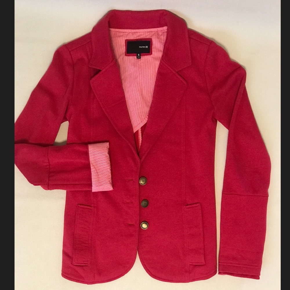 Hurley Winchester Cotton Fleece Blazer Jacket - S